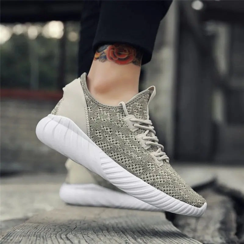 Flat Shoes Road Cycling Running Shoes For Men Outdoor Mesh Comfortable Man Sneakers Sports Shoes Lace-up Sneaker
