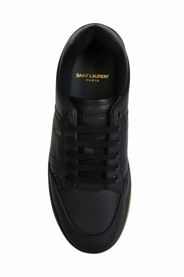 Harry Potter Sneakers Saint Laurent Elegant Black Low-Top Leather Sneakers
