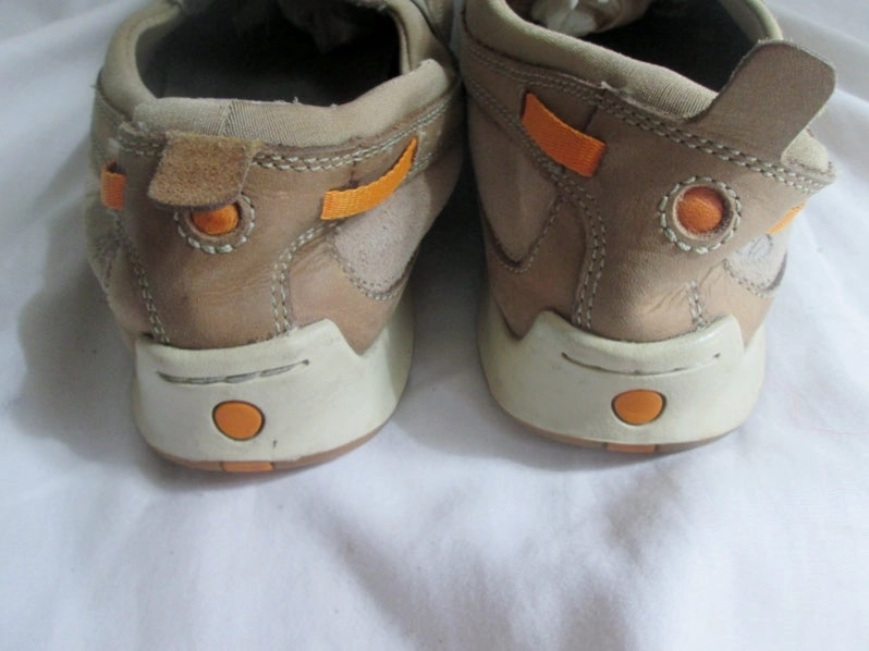 Mens Timberland 74560 Brown Leather Slip On Stitched Toe Loafer  Shoe 10 BEIGE TAUPE Tree Climbing Boots With Spikes