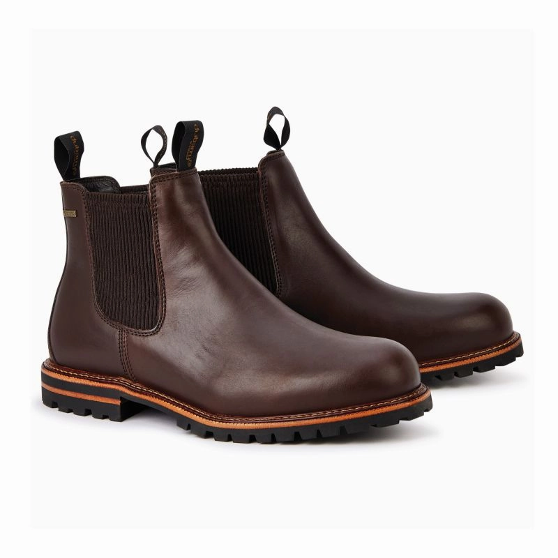 Dubarry Offaly GORE-TEX Mens Waterproof Chelsea Boot - Mahogany Boots Unlimited