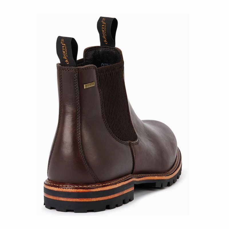 Joules Boots Rain Dubarry Offaly GORE-TEX Mens Waterproof Chelsea Boot - Mahogany