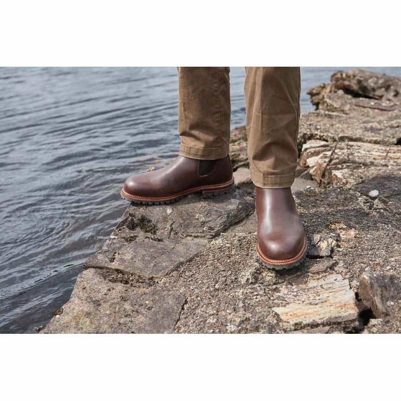 Danpost Boots Dubarry Offaly GORE-TEX Mens Waterproof Chelsea Boot - Mahogany