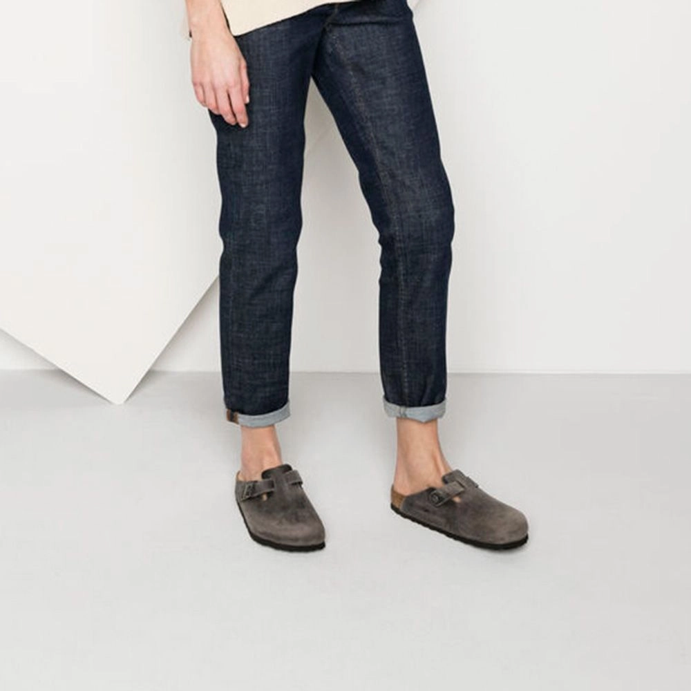 Best Toilet That Never Clogs Birkenstock Men's Boston Softbed Oiled Leather in Iron