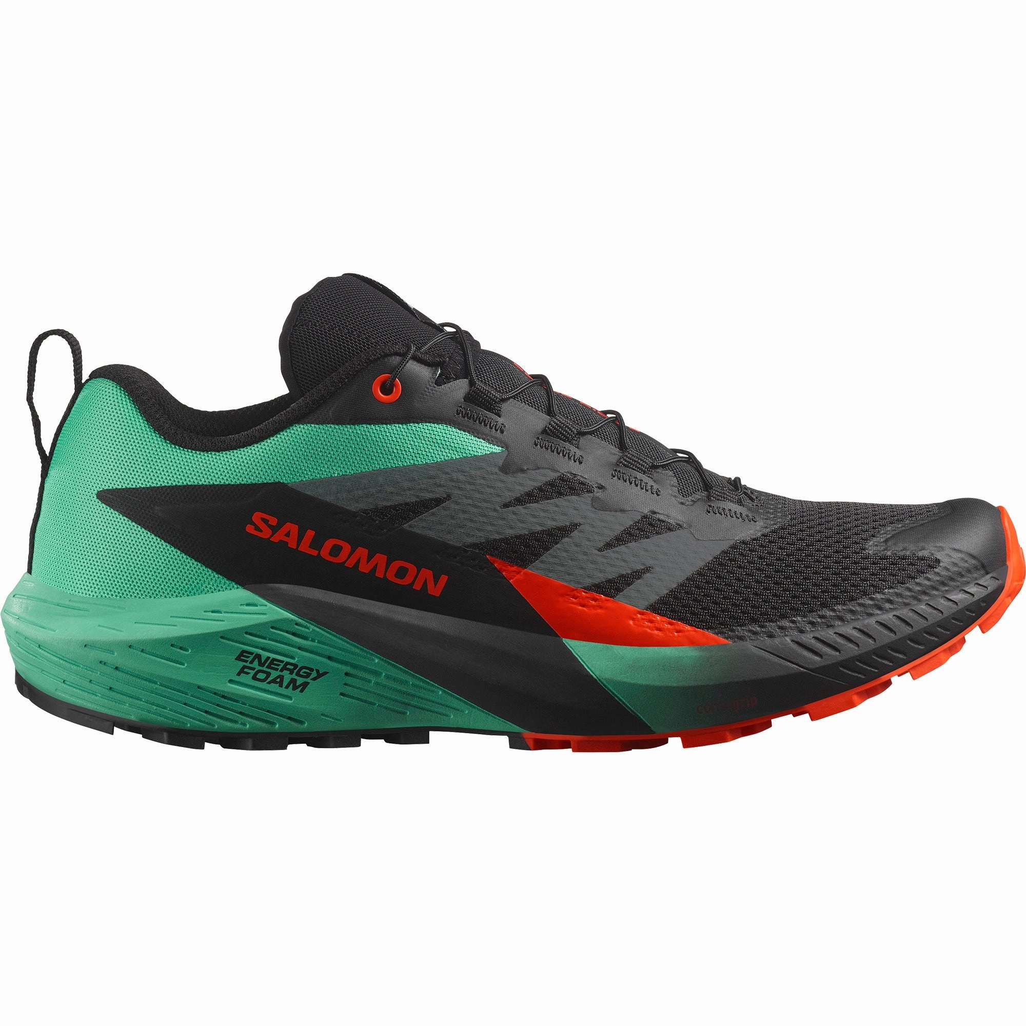 SENSE RIDE 5 Men Trail Running Shoes in Black / Bay / Cherry Tomato Trail Shoes Fat Tire