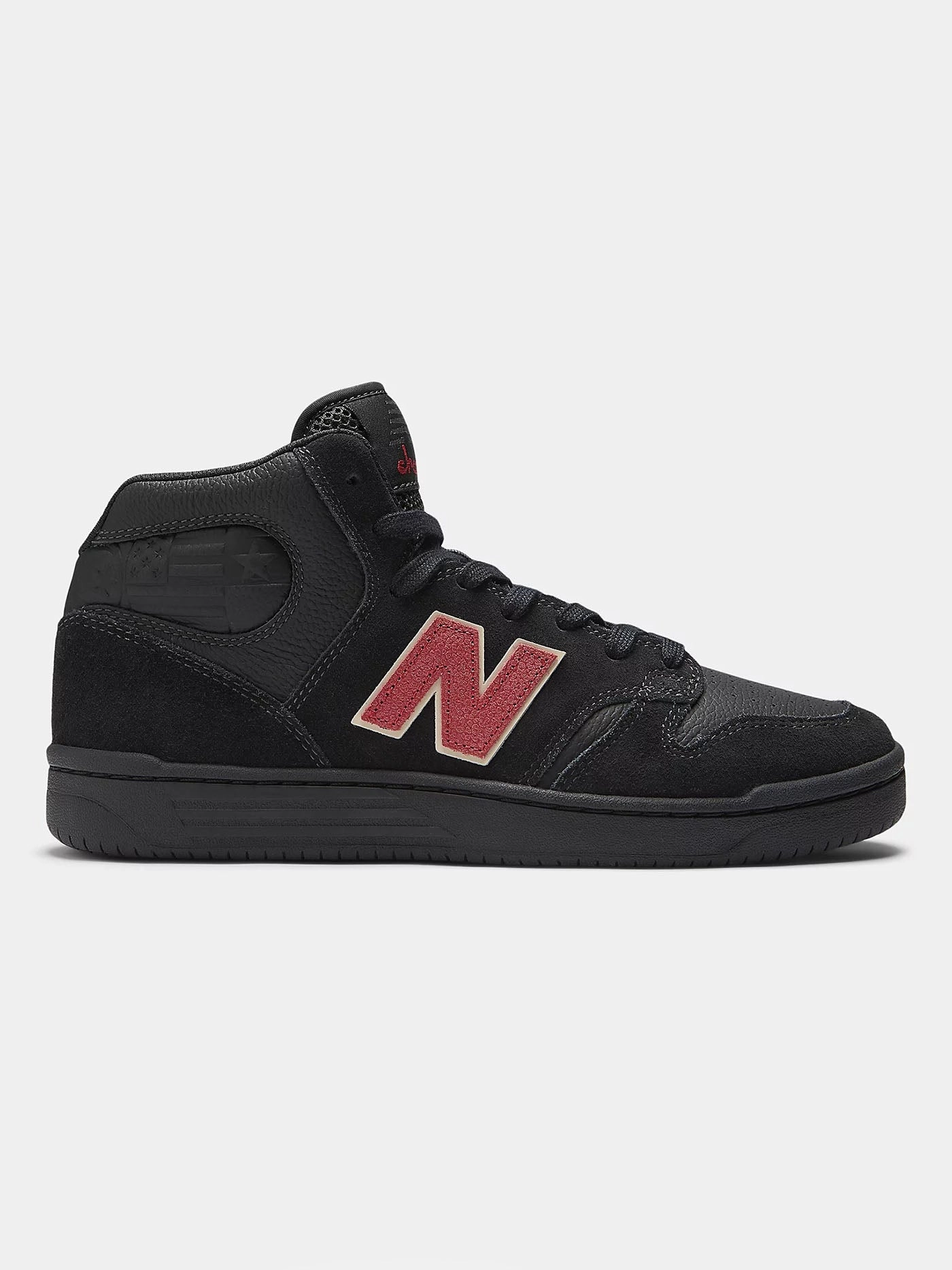 New Balance x Chocolate Numeric 480 High Black/Red Shoes New Balance Women's Platform