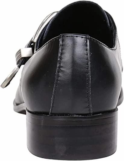 Men's Metal Tip Buckle Western Loafers Dr Audrick High Puffer Boots