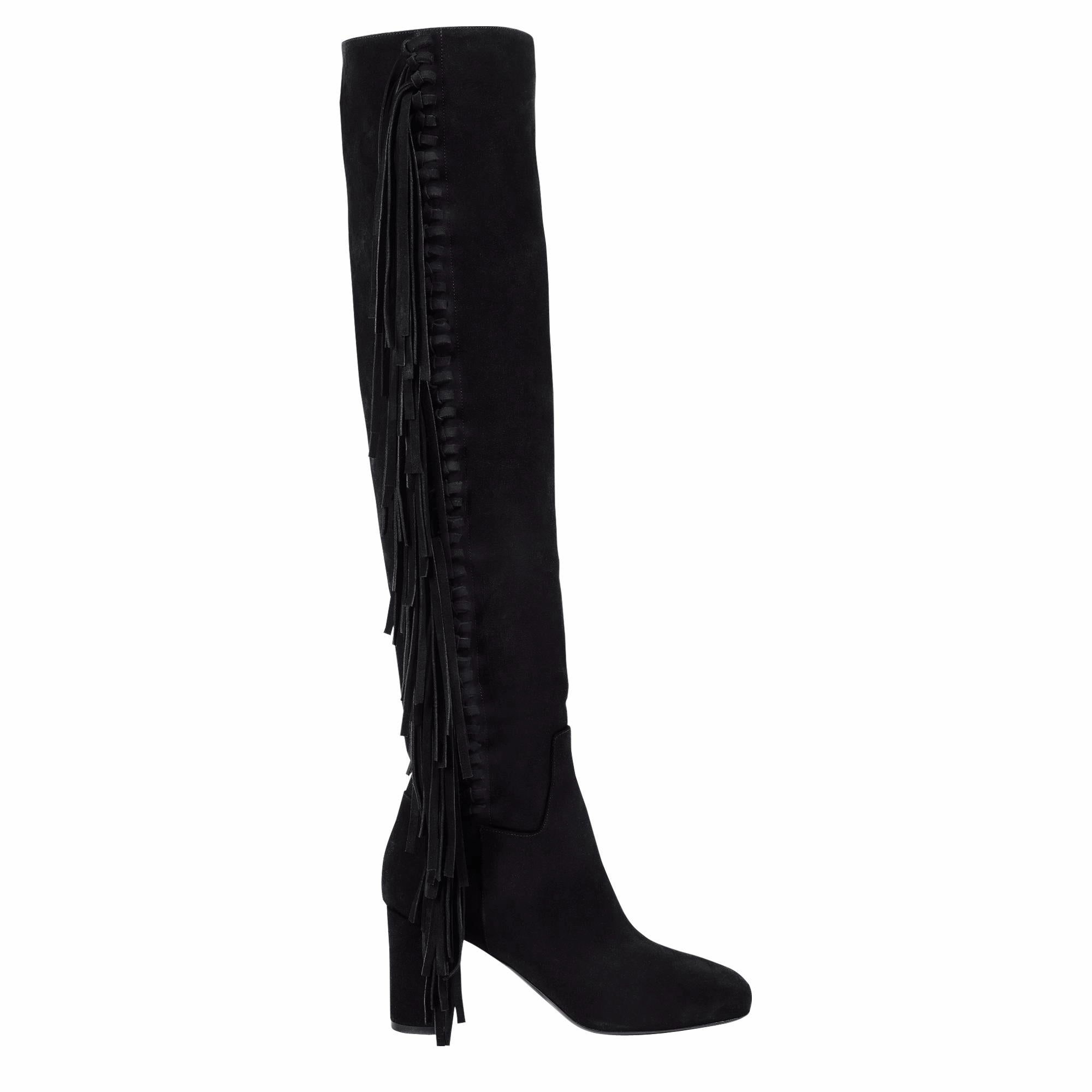 Corcoran Jump Boots Amazone Folk Hight Heel Boots - Black