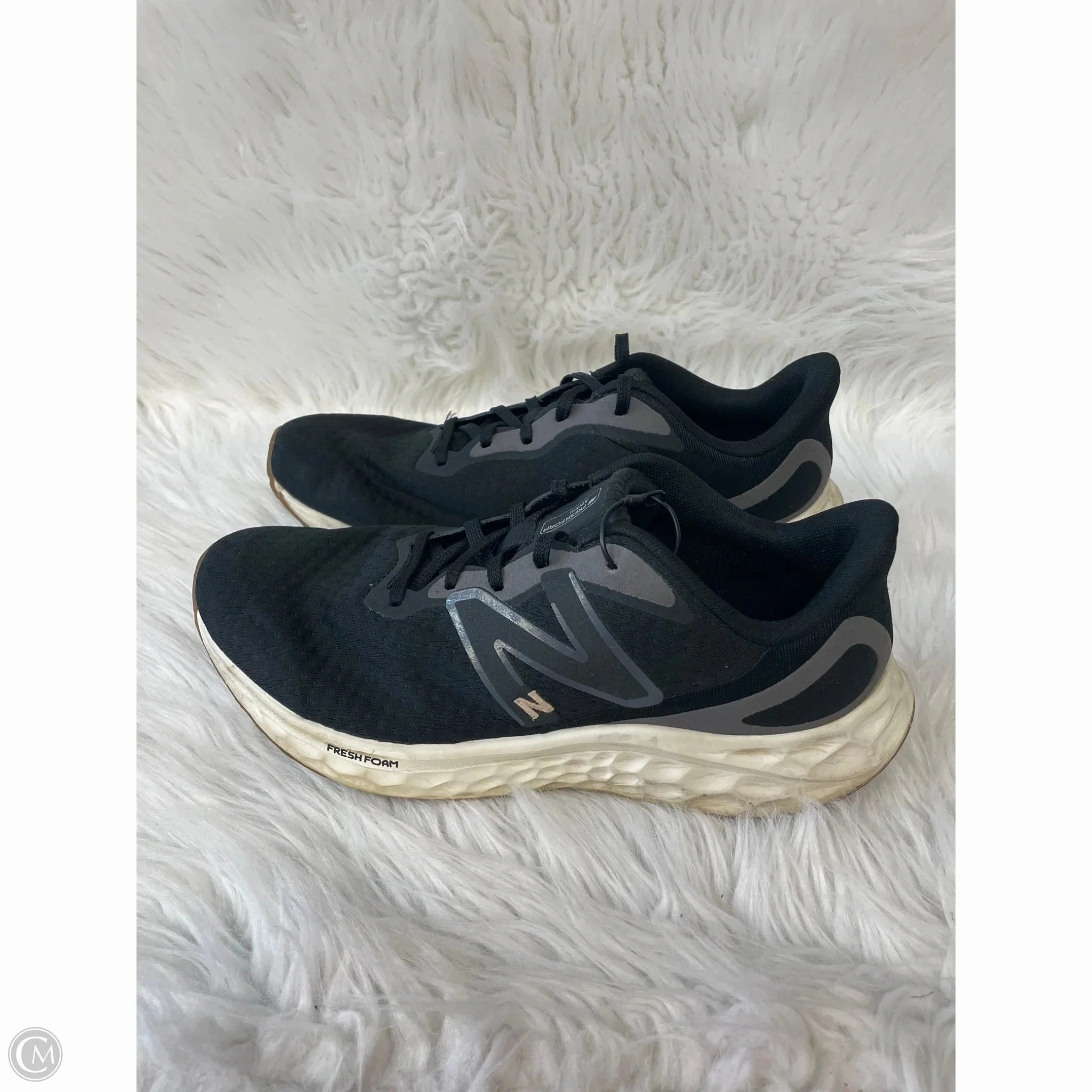 New Balance Black 574 Shoes Athletic By New Balance In Black & Cream, Size: 11