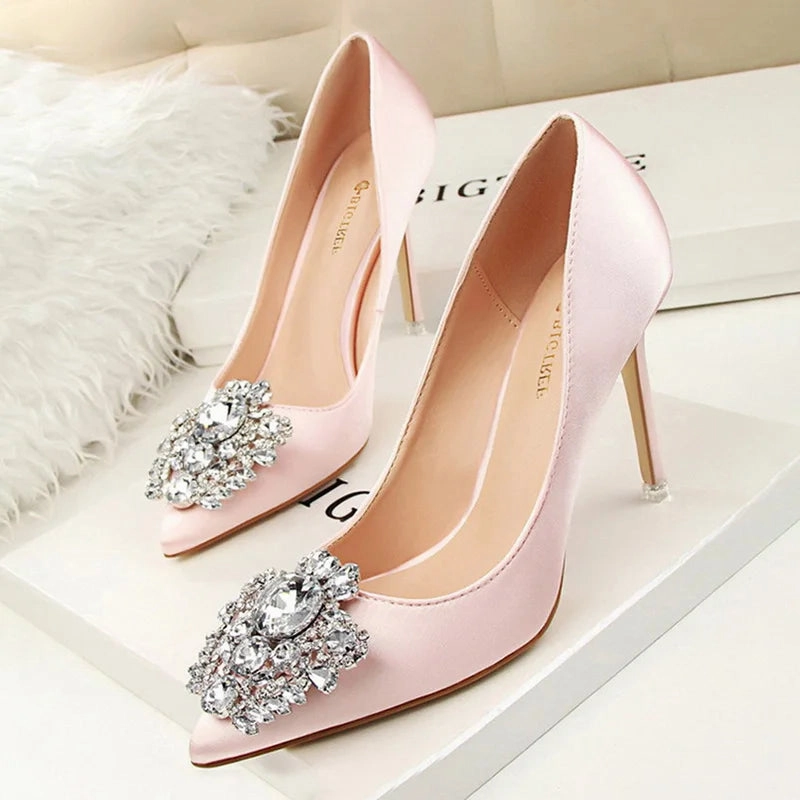 Shoes Rhinestone Women Pumps Stiletto High Heels Clarks High Heels