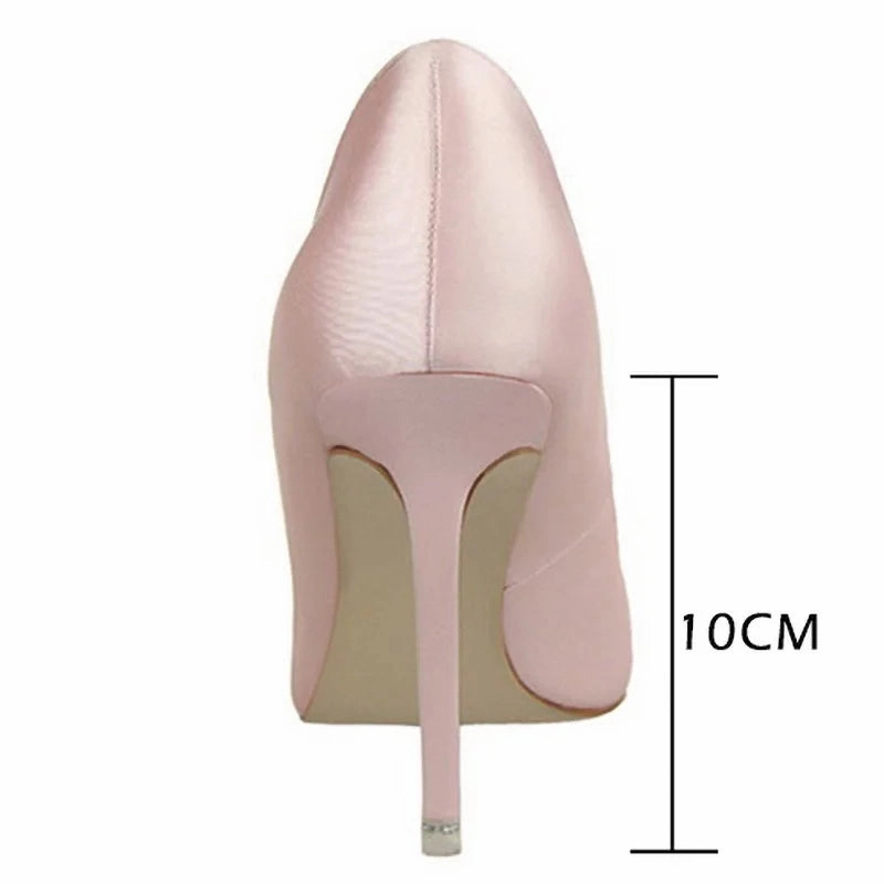 High Heels With Locks Shoes Rhinestone Women Pumps Stiletto High Heels