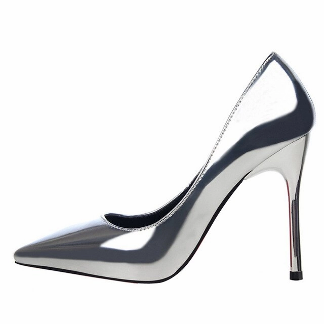 High Heel Porns Shoes Woman Brand Basic Women Pumps Glossi Shoes