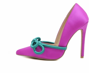 Shoe Department High Heels Fraterly Green- midnight Stacked Heel-25 days shipping