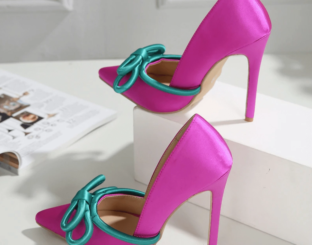 Fraterly Green- midnight Stacked Heel-25 days shipping 3 Inch High Heels