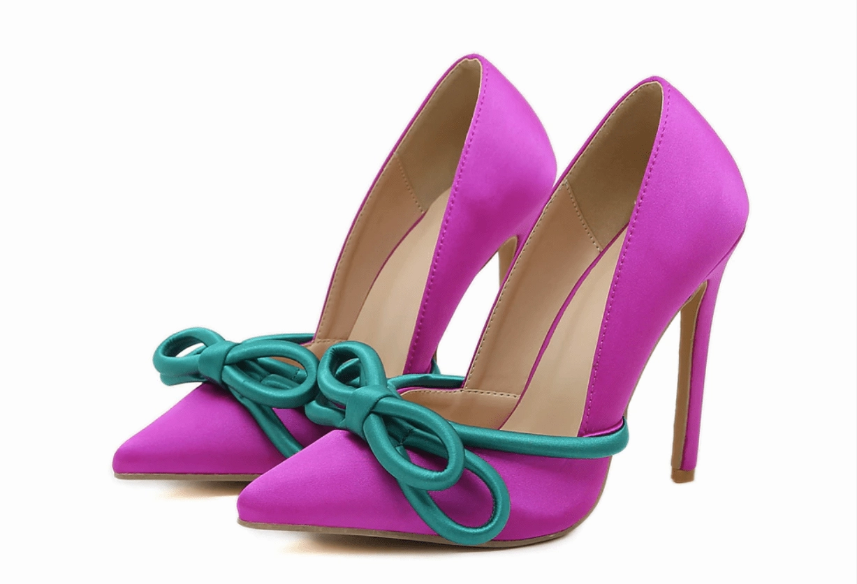 Rubber High Heel Rain Boots Fraterly Green- midnight Stacked Heel-25 days shipping