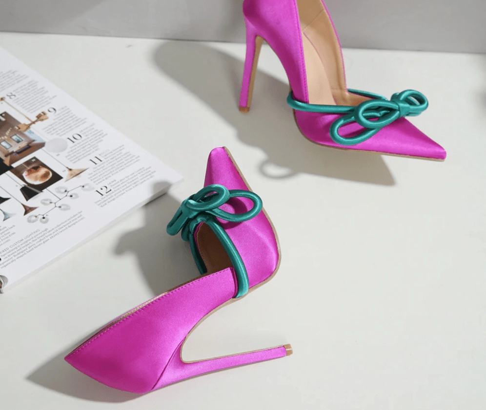 High Heels Louis Xiv Fraterly Green- midnight Stacked Heel-25 days shipping