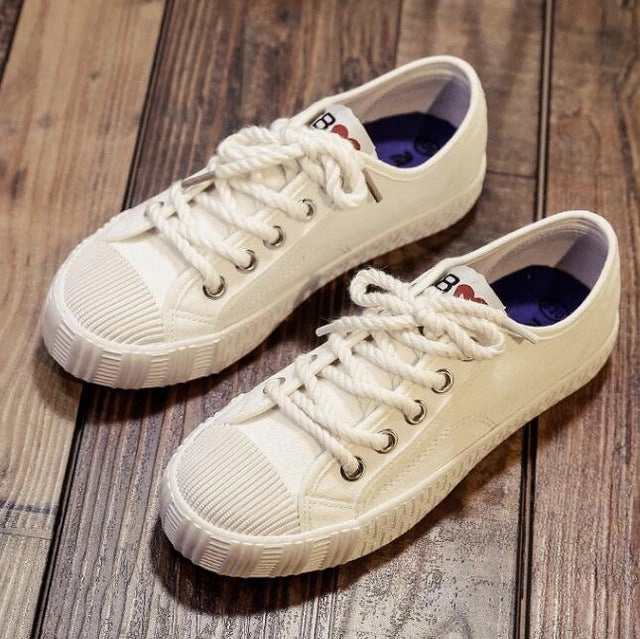 Edema Sneakers Girls Casual Canvas Shoes