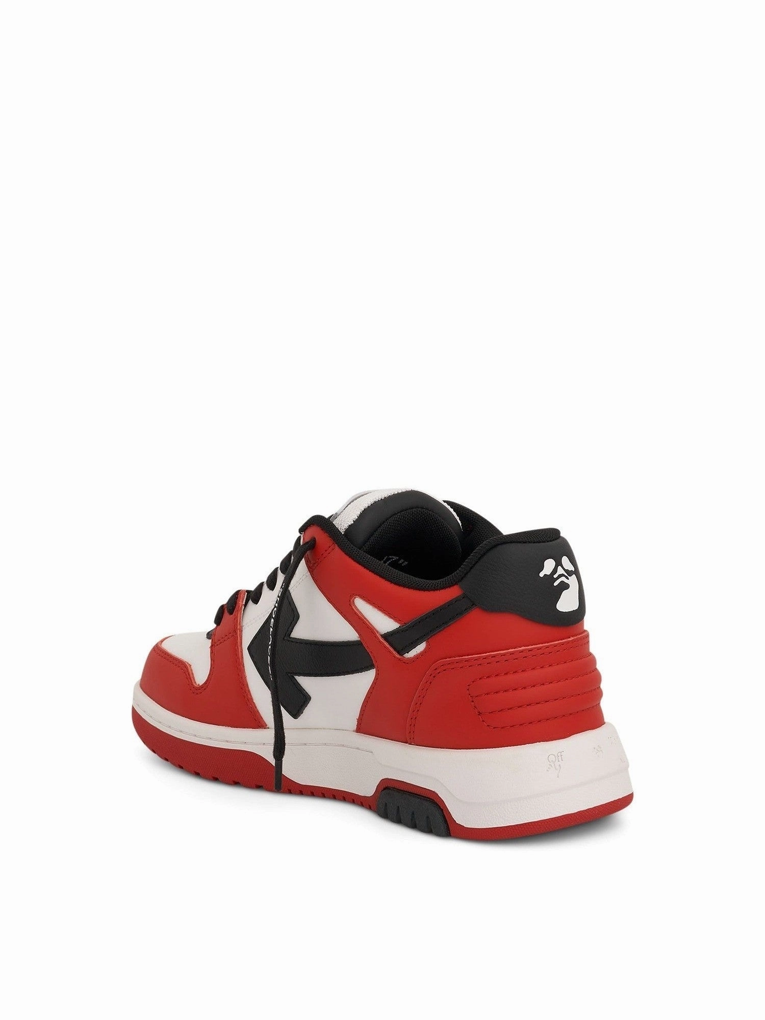 Out Of Office Calf Leather Sneakers in Red/Black Satorisan Sneakers