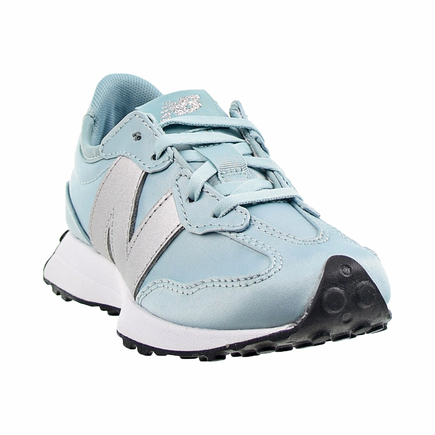 Blue And Orange New Balance Shoes New Balance 327 Little Kids' Shoes Teal Blue-Silver