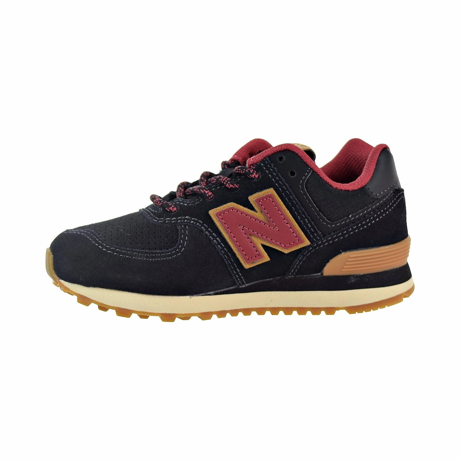 New Balance 9050 Black New Balance 574 Little Kids' Shoes Black/Earth Red