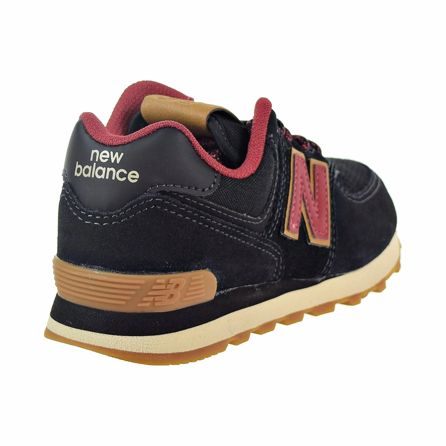 New Balance 574 Little Kids' Shoes Black/Earth Red New Balance Old Style