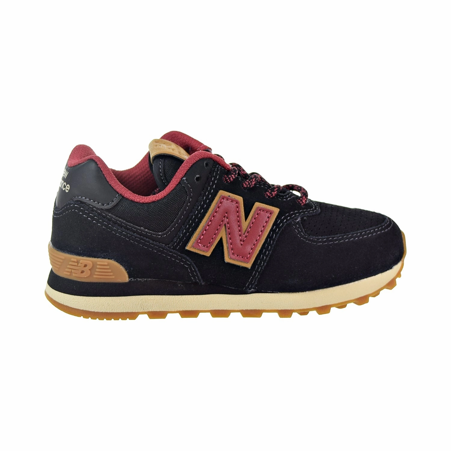 New Balance 574 Little Kids' Shoes Black/Earth Red 576 New Balance Shoes