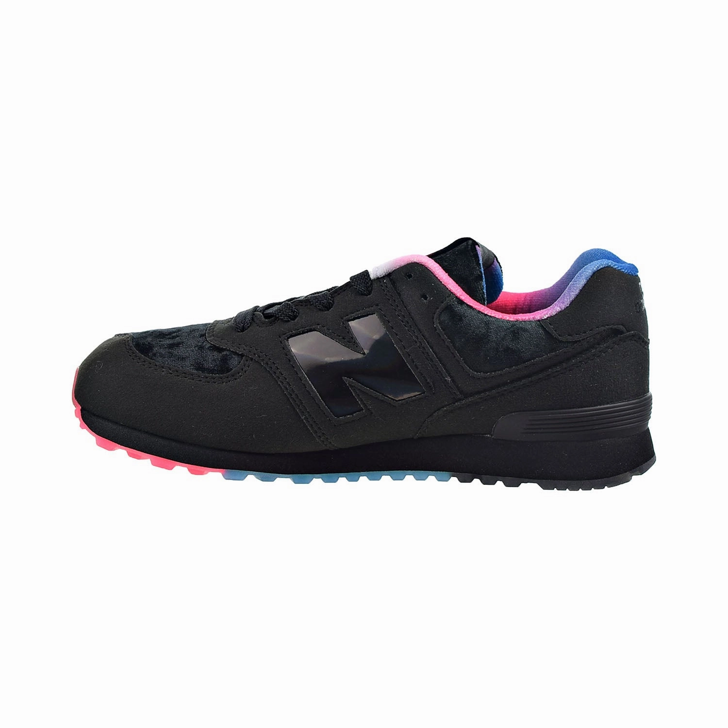 New Balance Para Mujer 2024 New Balance 574 Big Kids' Shoes Black-Blue-Pink