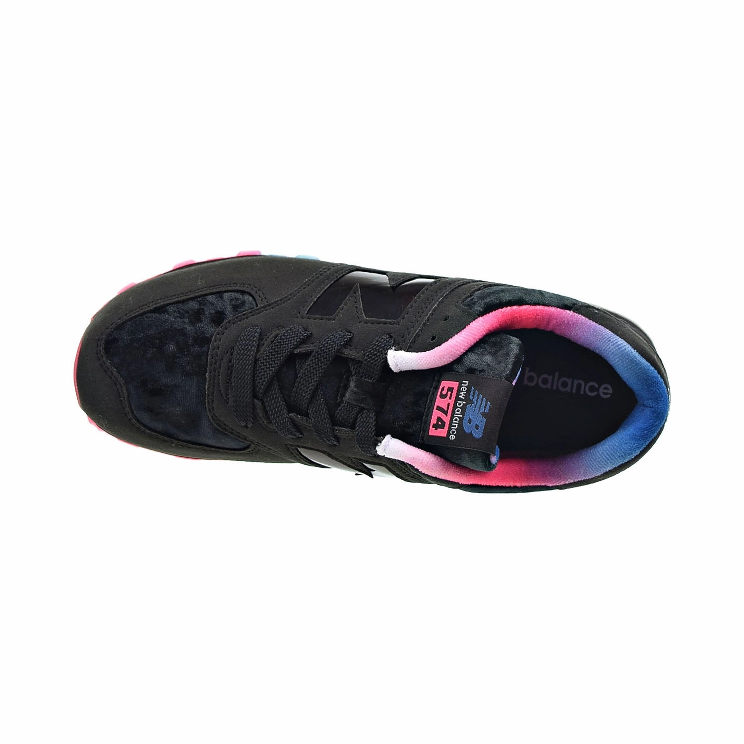 Hot New Balance Shoes New Balance 574 Big Kids' Shoes Black-Blue-Pink