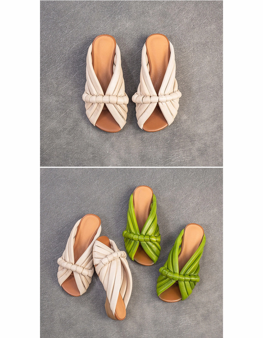 Sock Slippers With Grippers Original Design Fish Toe Fashion Leather Slippers