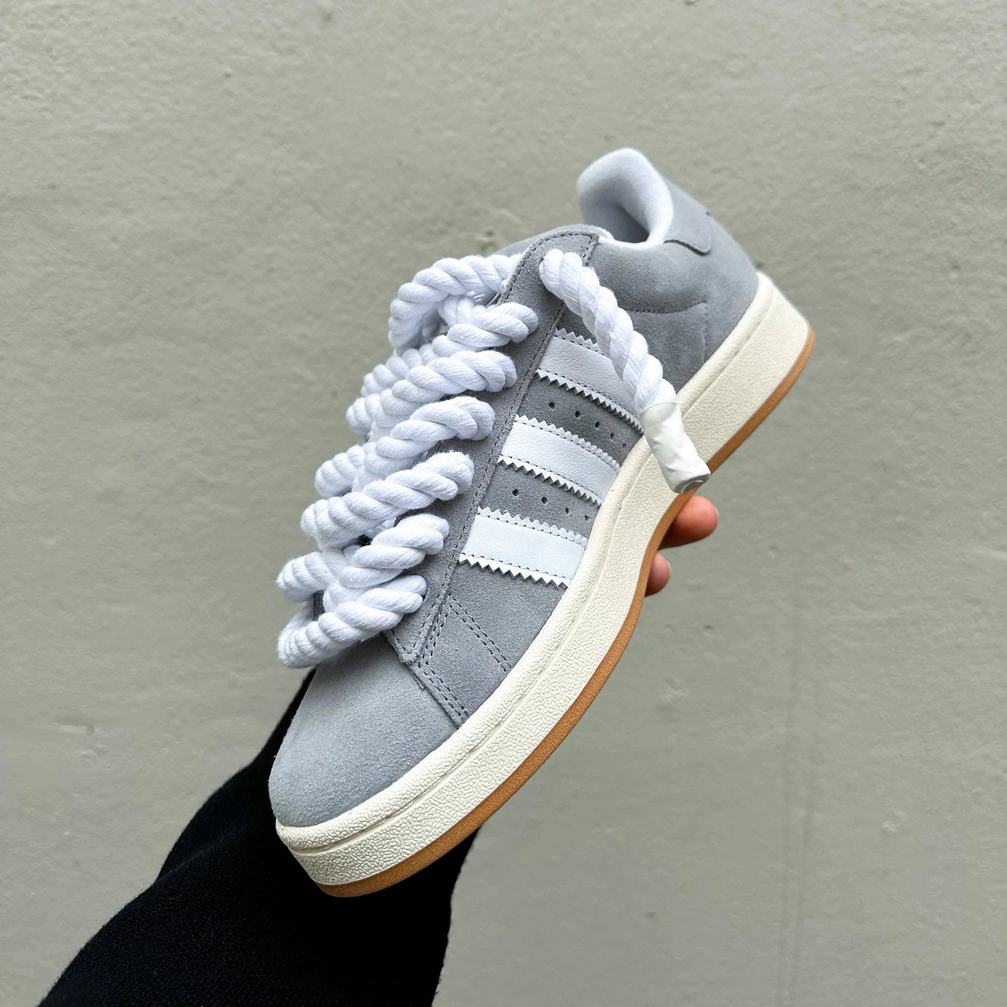 Adidas Campus 00s Grey "Rope Laces" White Adidas Rivalry 86 Low Shoes