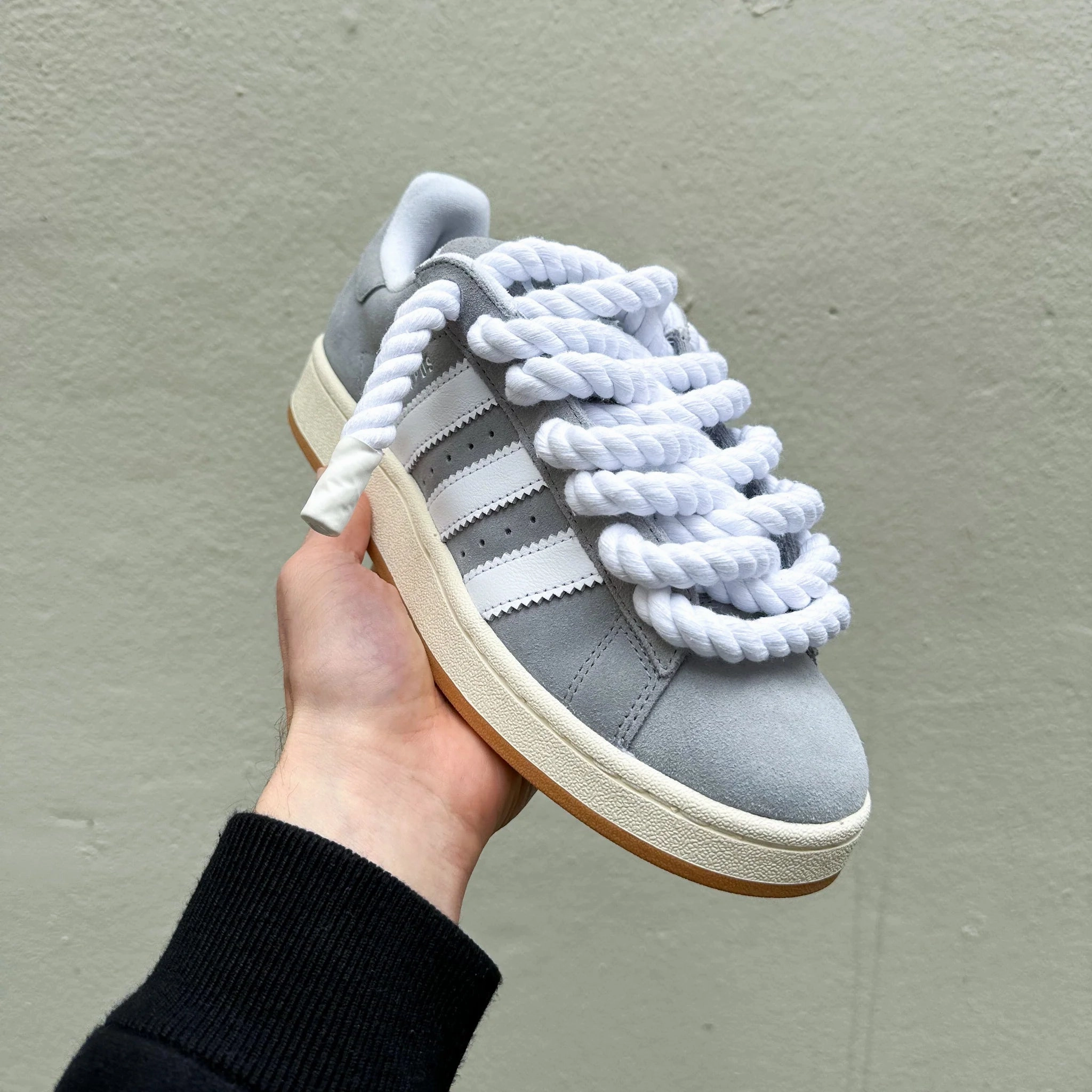 Adidas Campus 00s Grey "Rope Laces" White Adidas Dropset 3 Training Shoes