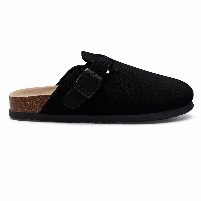 Shoes Clearance Clogs Smile PoP Suede Clogs Slippers Men Clogs Slippers Cork Footbed Beach Slippers Outdoor Nonslip Fashion Mules With Arch Support