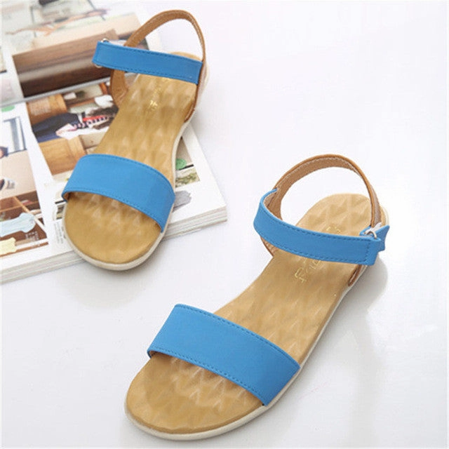 Best Flat Pedal Shoes For Wide Feet Women Flat Sandals 2017 Fashion Women Summer Shoes Wedge Sandals Ladies Shoes Brand Sandalias Chaussure Femme