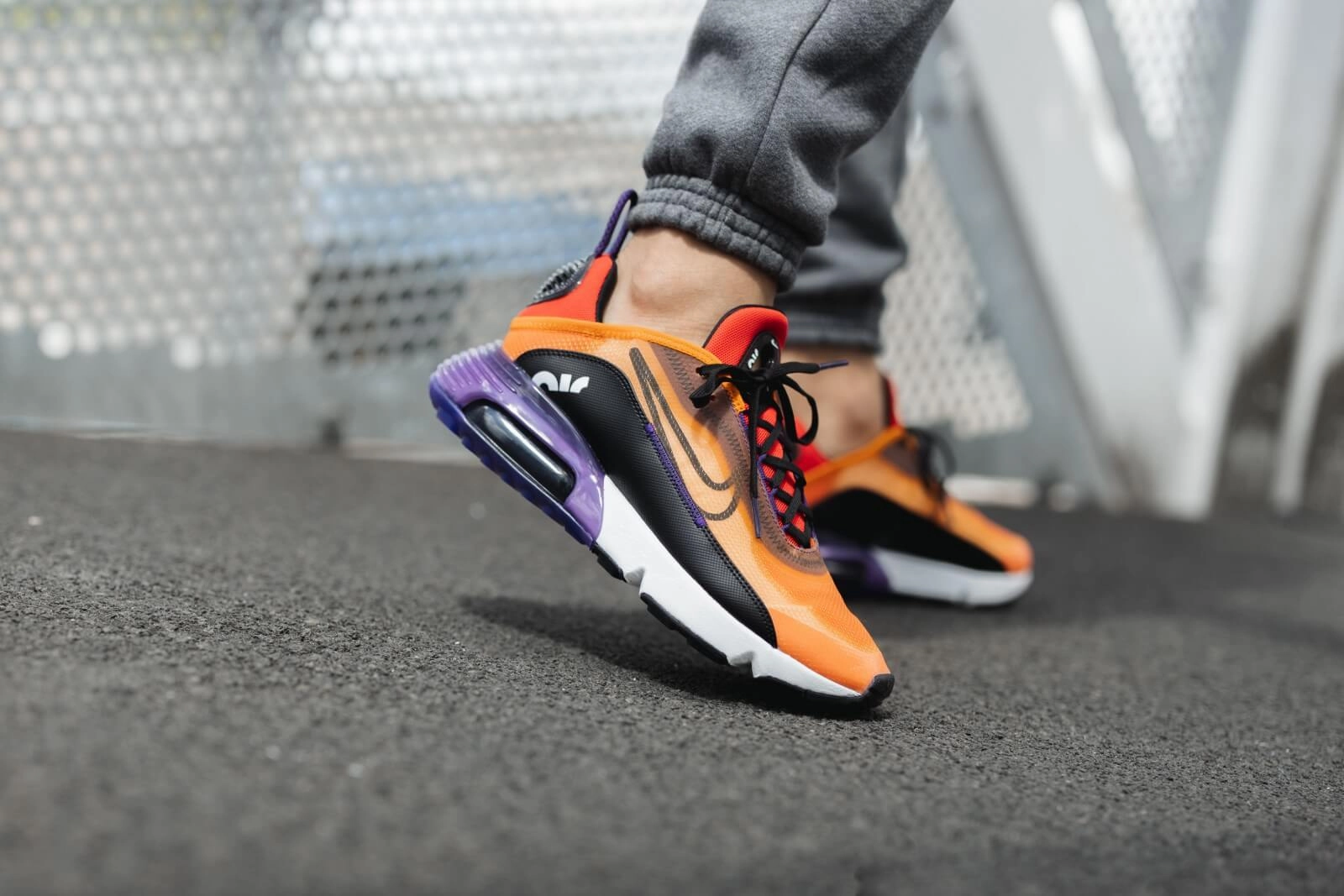 Nike Men Air Max 2090 (Magma Orange / Black-Eggplant-Habanero Red) AirMax Shoes For Men BV9977-800 Flat Sole Shoes Gym