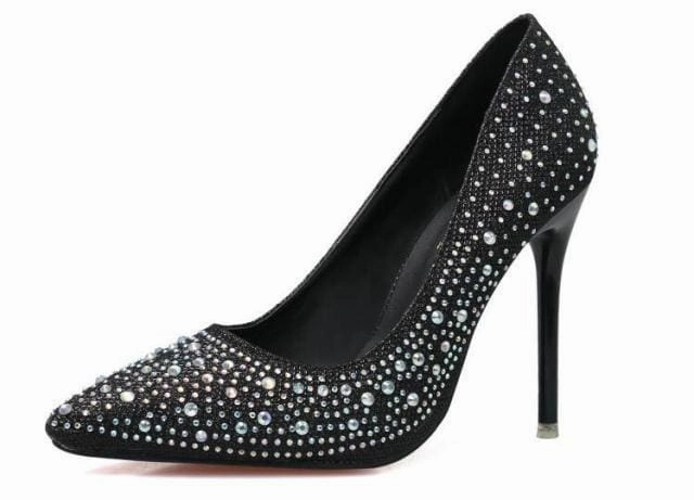 High Heels Cost Fashion Luxury Rhinestone Sexy Women Wedding High Heels