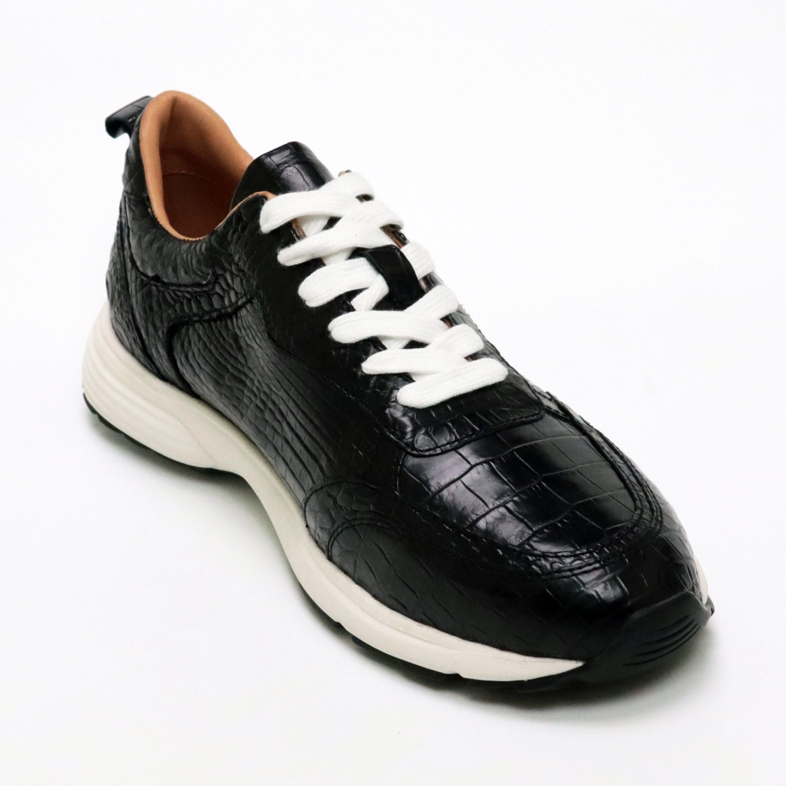 Prom Sneakers Sneaker Crocodile Leather Classic Formal Sporty Shoes for Men