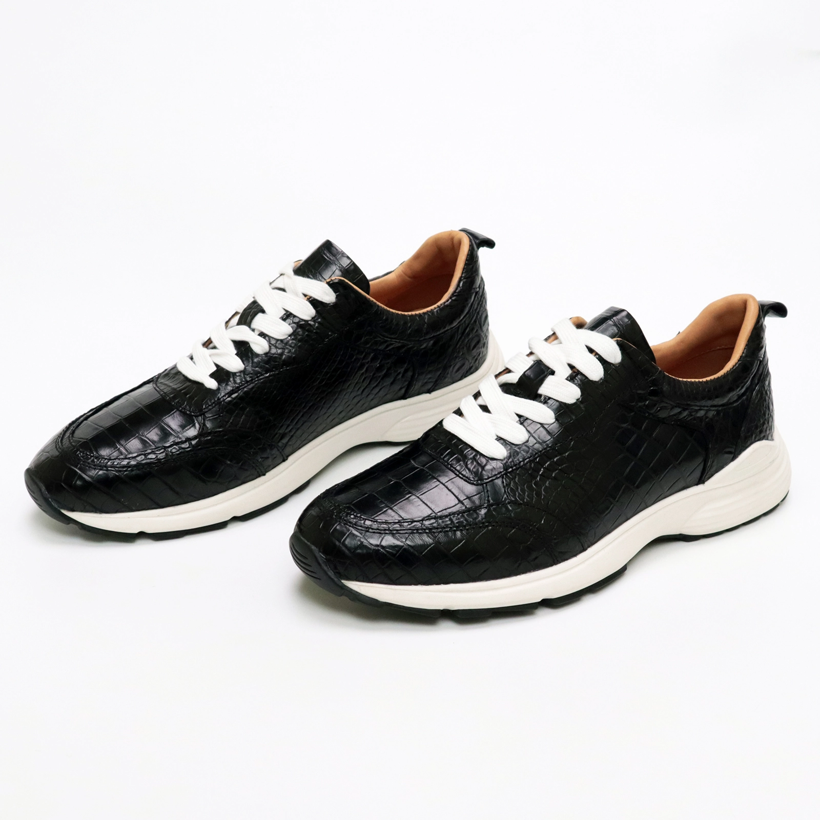 Sneakers Trending Sneaker Crocodile Leather Classic Formal Sporty Shoes for Men