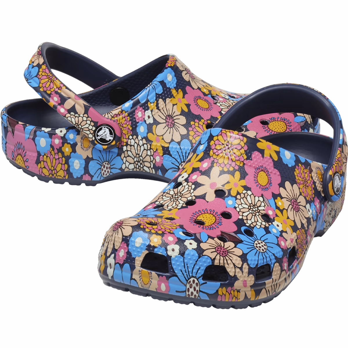 Clogs Plastic Classic Retro Floral