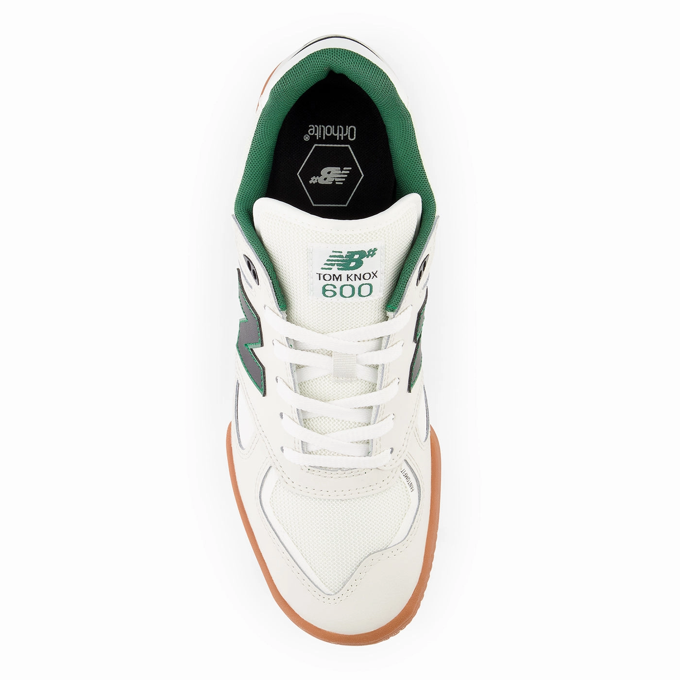 New Balance Numeric NM600 Tom Knox Shoes - White / Green New Balance Skate Shoes