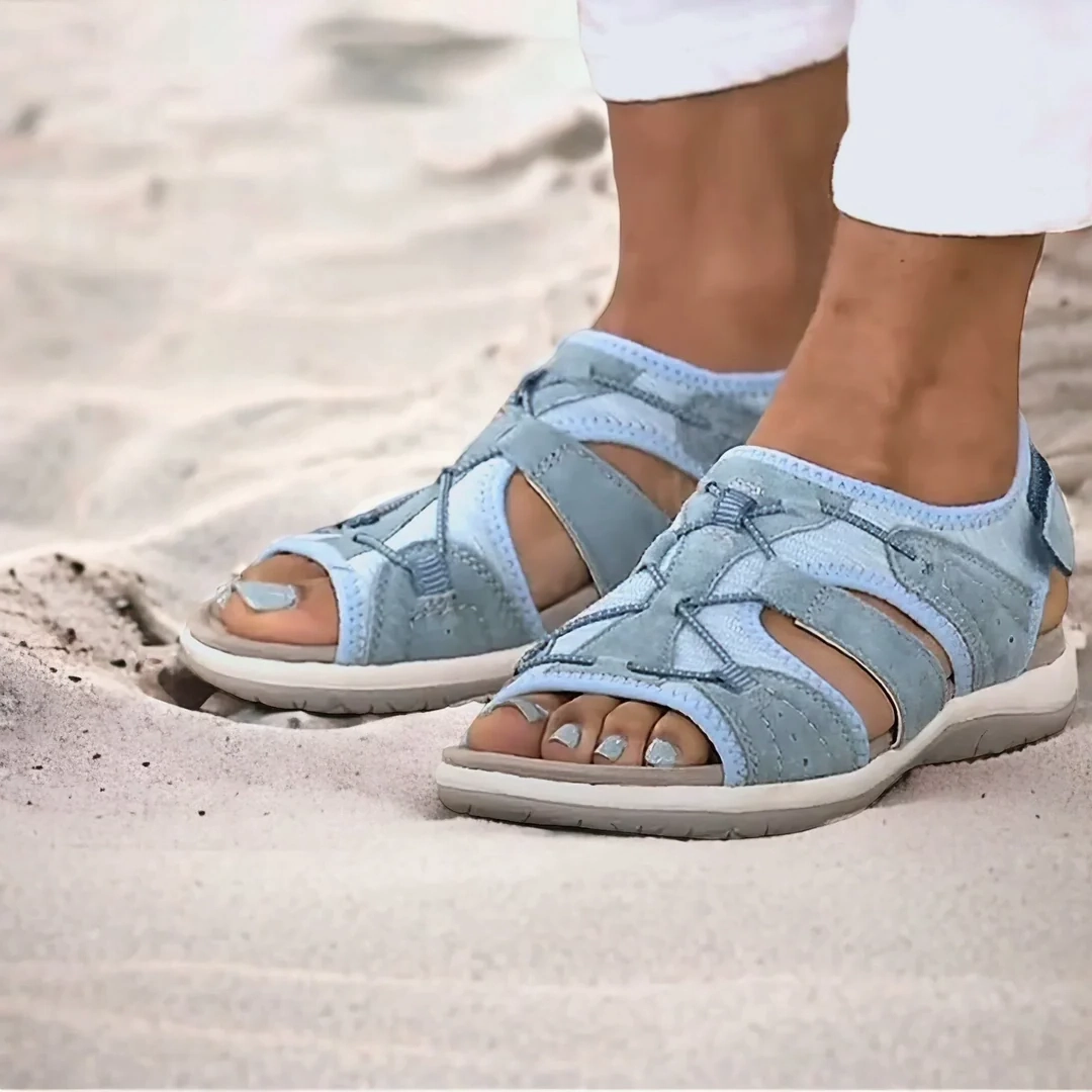 Comfyfleek Arch Support Stretchy Wide Width Sport Flat Sandals Timberland Sandals