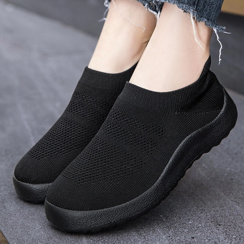 Flat Shoe Trends 2025 Purpdrank - Women Shoes Breathable Women Sneakers 2023 New Flats Zapatos Mujer White Sports Shoes Flat Shoes For Women Casual Loafers Female