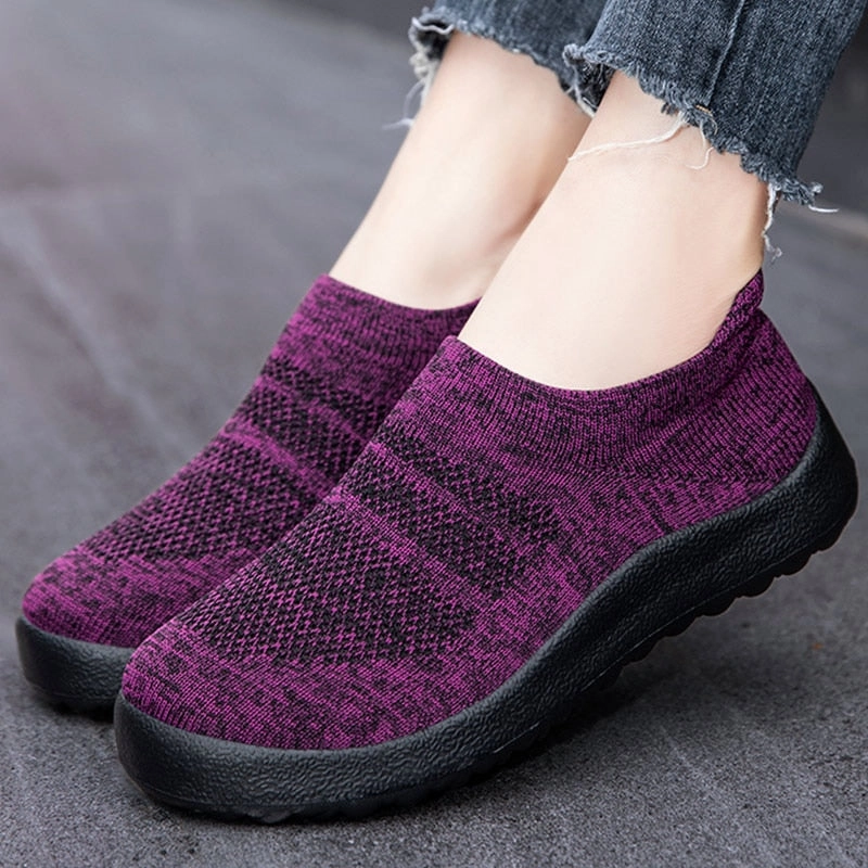 Flat Bridesmaid Shoes Purpdrank - Women Shoes Breathable Women Sneakers 2023 New Flats Zapatos Mujer White Sports Shoes Flat Shoes For Women Casual Loafers Female