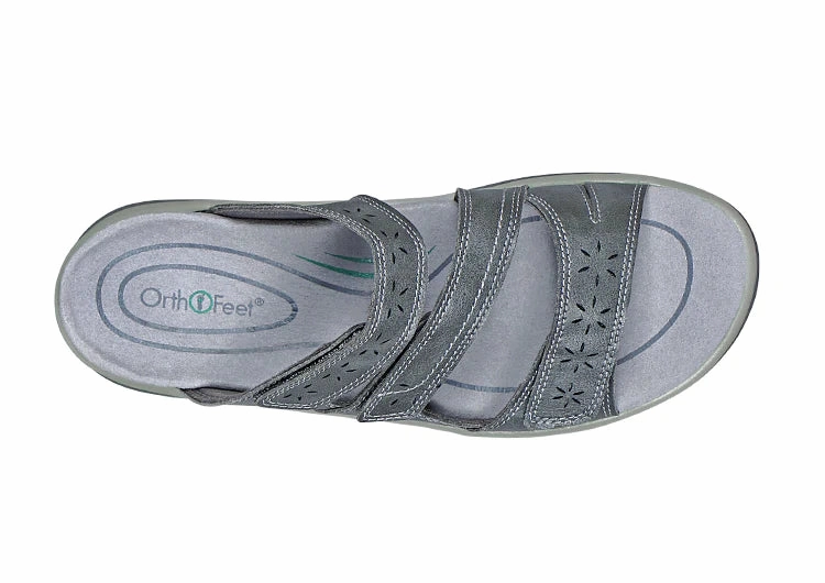 Floppy Slippers ORTHOFEET Women Sahara Gray