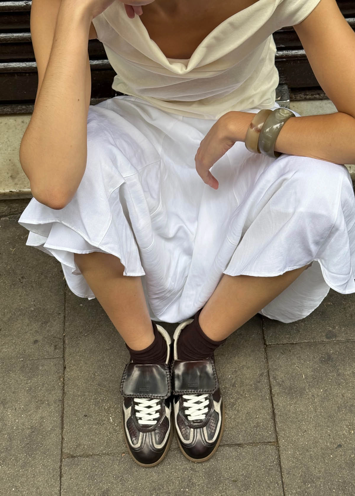 Tb.490 Club Brushed Dark Chocolate Leather Sneakers Size 11 Shoes Flats