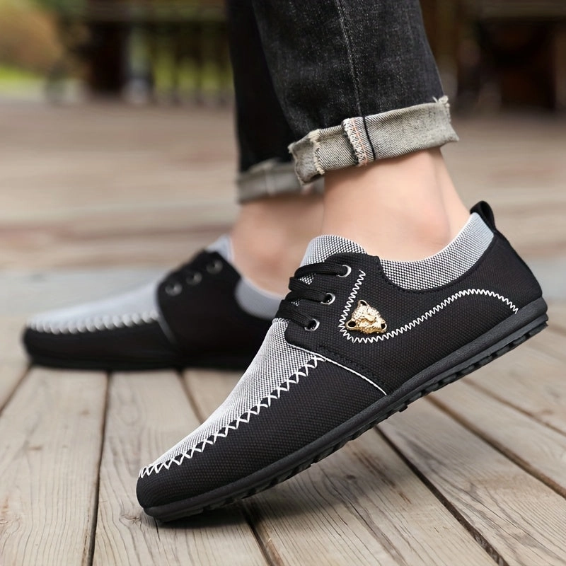 Casual Mary Jane Slip On Shoe Wide Width Mens Mainalun Shoes | Derbys Walking Sneakers