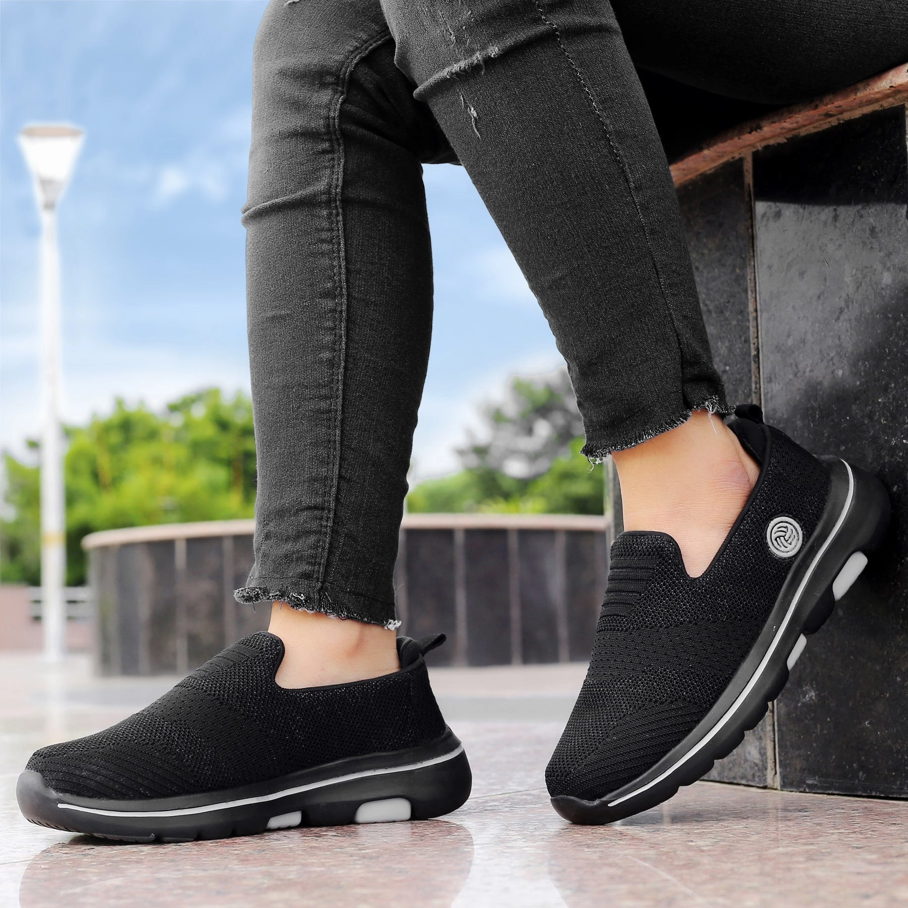 Sneakers Sports Grille Bacca Bucci NIMBUS Women All-Day wear Joggers Slip-on