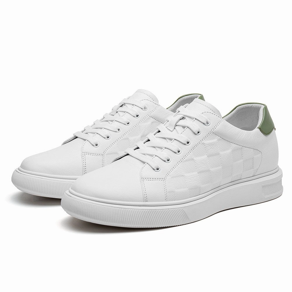 Clay Court Tennis Sneakers 7 CM/2.76 Inches CMR CHAMARIPA  Height Boost White Casual Sneakers