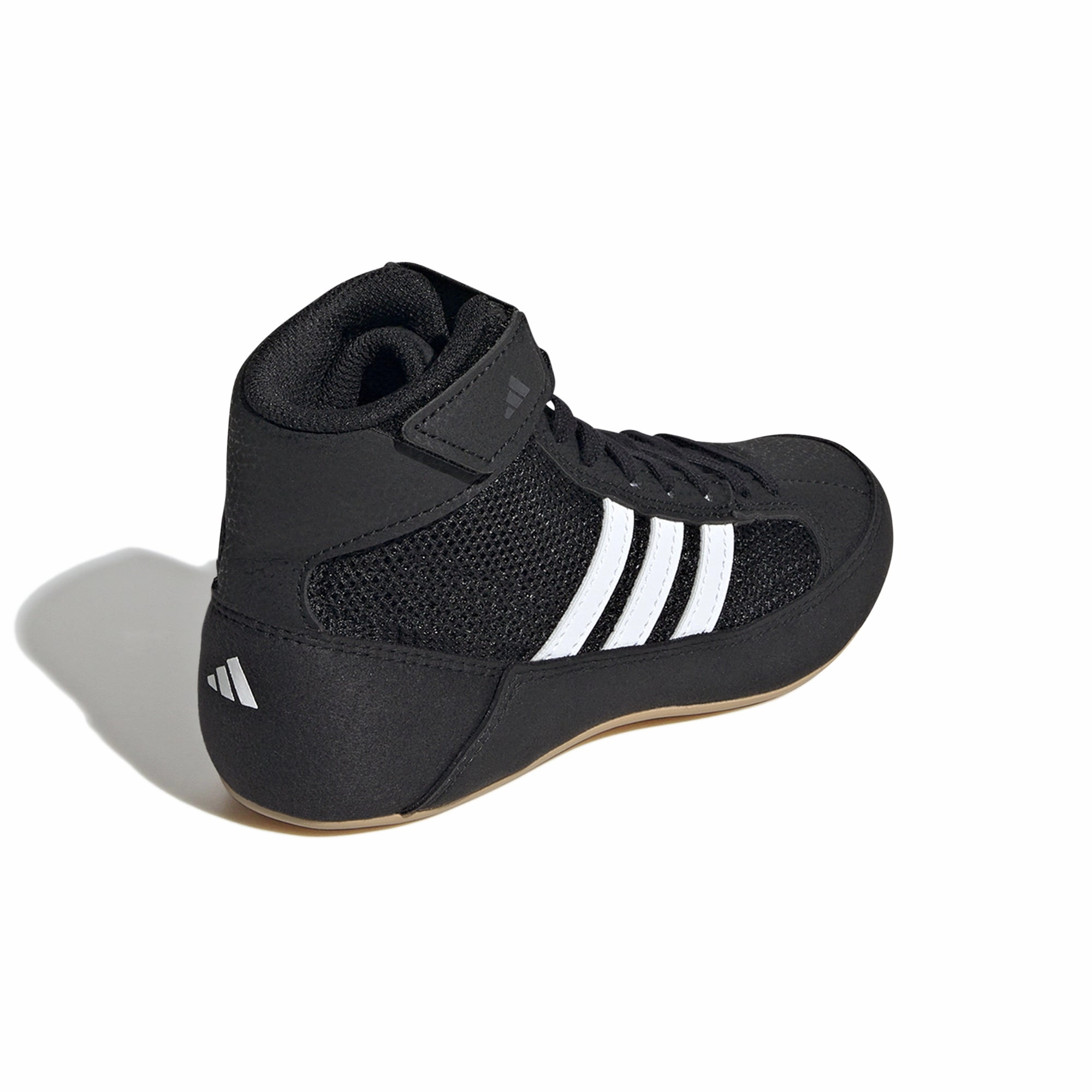Adidas HVC 2 Youth Black White Gum Wrestling Shoes Adidas Grey Suede Shoes
