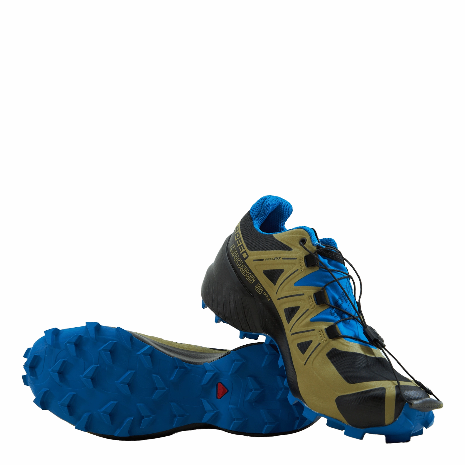 Never Stop Lace Trail Running Speedcross 5 Gtx Black/green Moss/skydiver