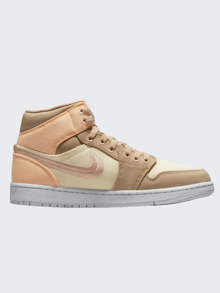 Nike Air Jordan 1 Se Women Lifestyle Shoes Muslin/Gold/Sail Workout Shoes Asics