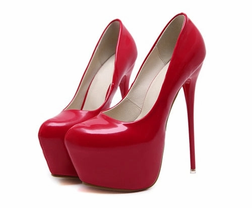 Bigmona Sandals Spring Autumn Fashion Pumps Shoes Women High Heels Pumps 16cm Platform Shoes Sexy Wedding Shoes